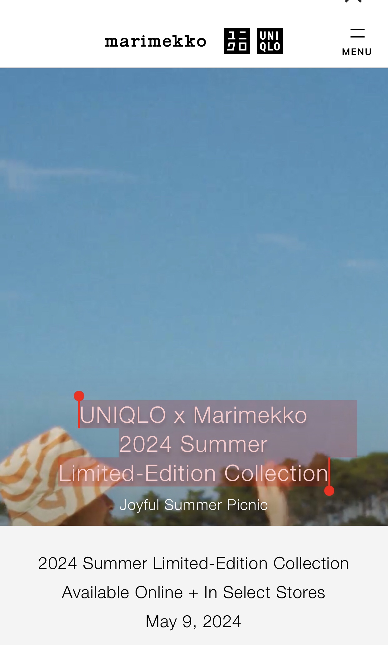 预告 Marimekko | 2024 S/S | UNIQLO US 5/9 上新