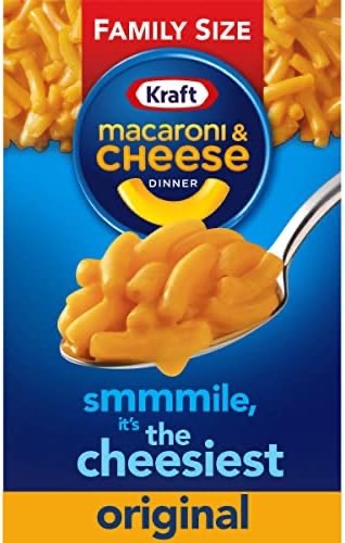 Amazon.com : Kraft Original Macaroni & Cheese Dinner Family Size (14.5 oz Box) : Grocery & Gourmet Food
