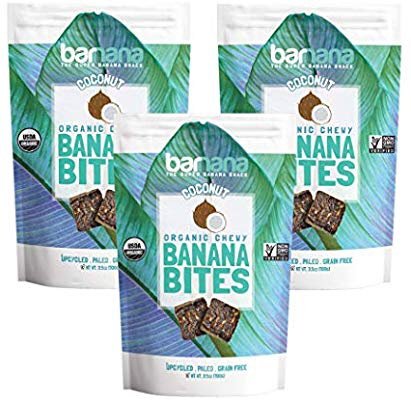 Organic Chewy Banana Bites - Coconut,3 Pack