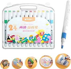 M&G Acrylic Paint Pens Markers with Medium Tip for Kids