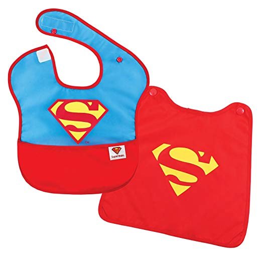 超人防水婴儿围兜，带斗篷超酷