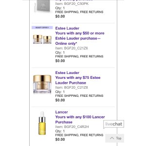 $50 Bergdorf Goodman美妆好礼