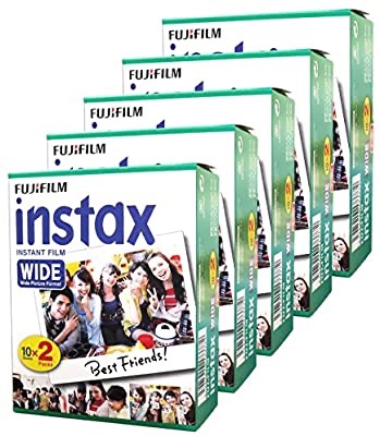 Amazon现有Fujifilm Instax Wide相纸促销 五盒100张仅$71.94