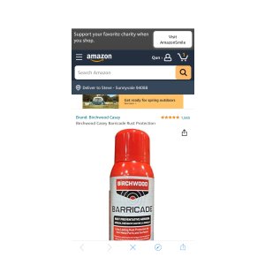 $5.99 Birchwood Casey Barricade Rust Protection 10 Ounce aerosol为 : Hunting And Shooting Equipment : Sports & Outdoors