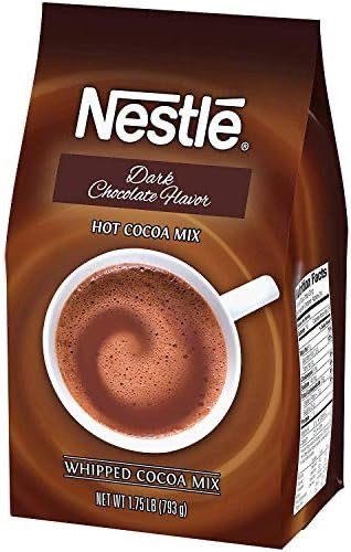Hot Chocolate Mix, Dark Chocolate Flavor Hot Cocoa, Bulk Whipped Cocoa, 1.75 lb. Bag
