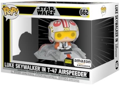 Amazon.com: Funko Pop! Ride Super Deluxe: Star Wars Hyperspace Heroes - Luke Skywalker in T-47 Airspeeder, Amazon Exclusive : Toys & Games