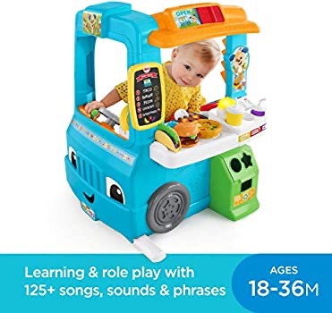 Amazon.com: Fisher-Price Laugh & Learn Servin Up Fun Food Truck: Toys & Games雪糕车