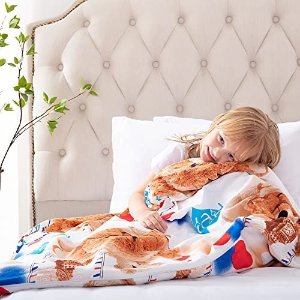 ROKDUK Duvet Cover for Kids Weighted Blankets 41 x 60in 1200TC Egyptian Cotton