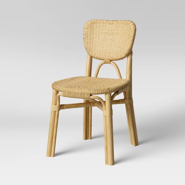 Canton Rattan And Woven Dining Chair Natural - Threshold™ : Target