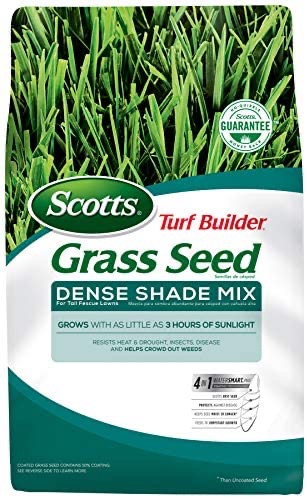 Scotts Turf草种子
Amazon.com: Scotts Turf Builder Grass Seed Dense Shade Mix for Tall Fescue Lawns, 7 lb. - Full Sun and Dense Shade - Grows With as Little as 3 Hours of Sunlight