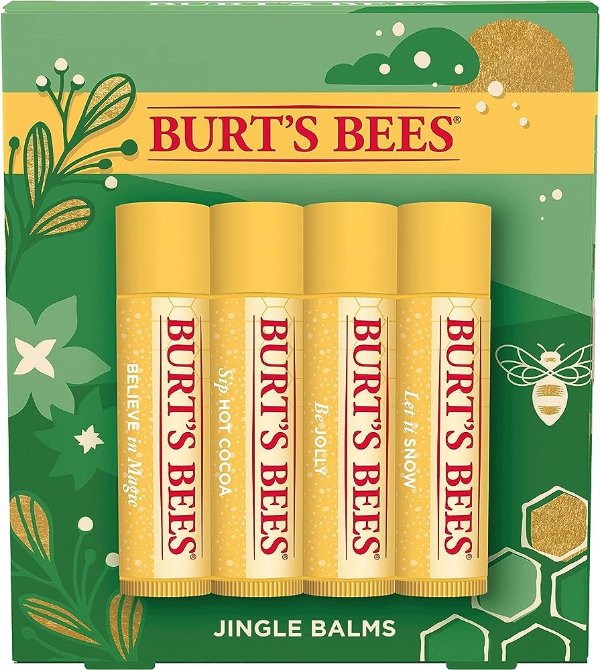 Burt's Bees 经典款唇膏4支装 打造水润嘟嘟唇