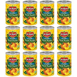 Foods Sliced Yellow Peaches in Extra Light Syrup, 15 Ounce (Pack of 12)