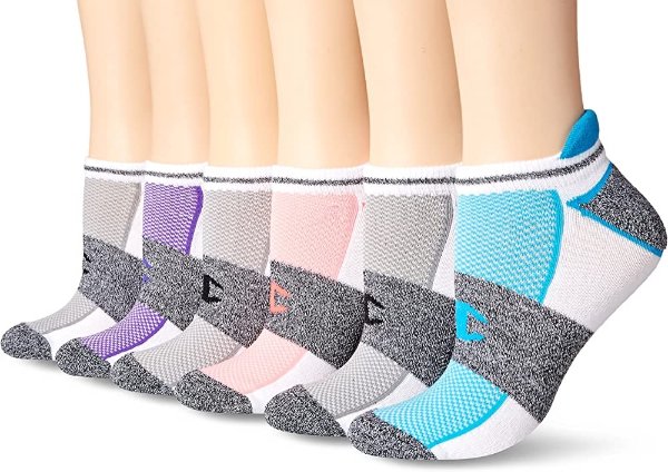Women's No Show Performance Socks, 6 and 12-Pair Packs Available