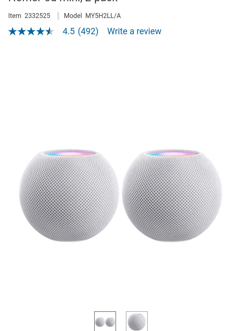 costco homepod mini 2 pack