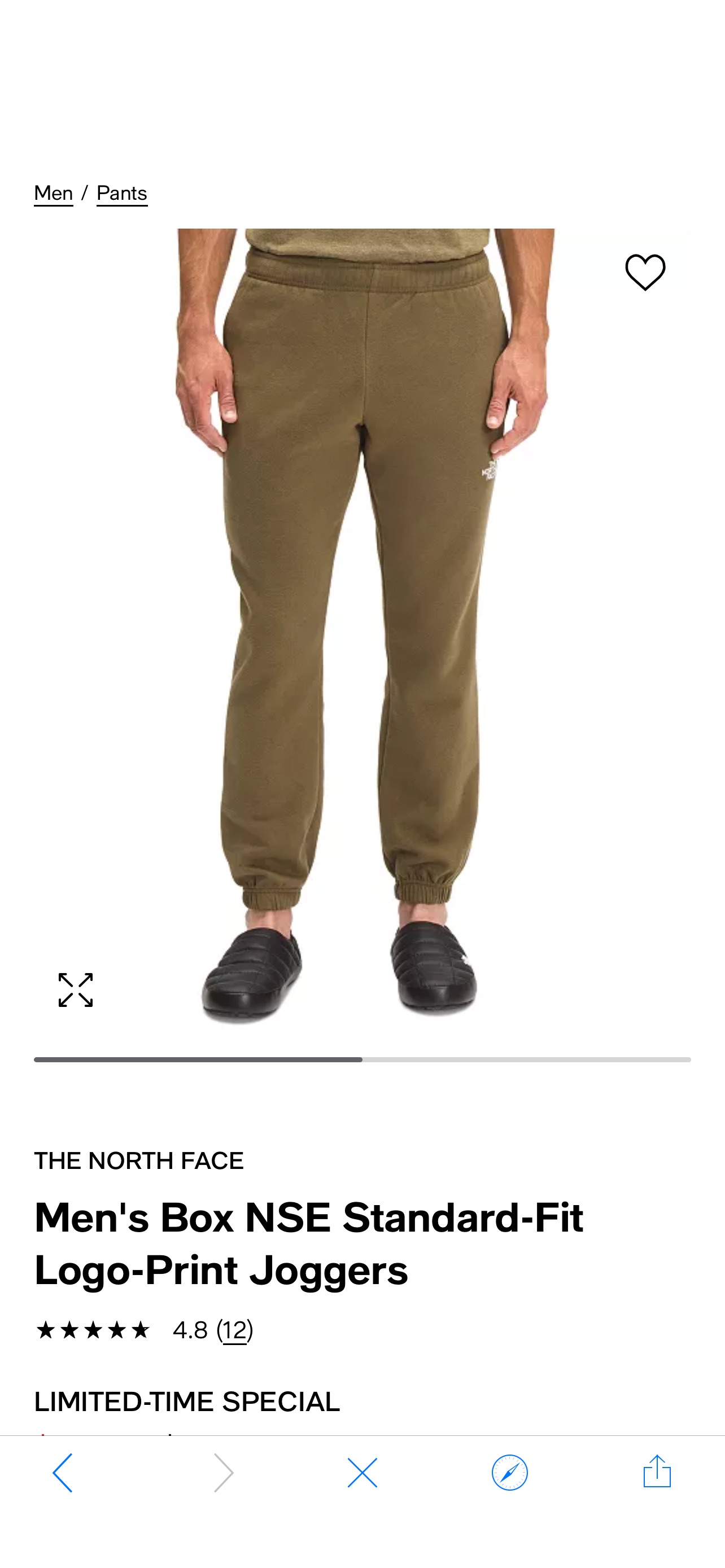 The North Face Men's Box NSE Standard-Fit Logo-Print Joggers & Reviews - Pants - Men - Macy's