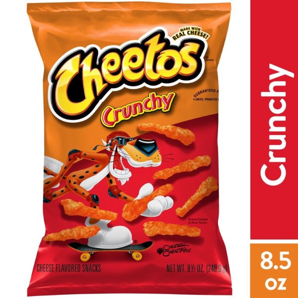 Cheetos Crunchy Cheese Flavored Snacks, 8.5 oz Bag