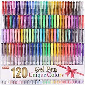 Shuttle Art 120 Unique Colors (No Duplicates) Gel Pens