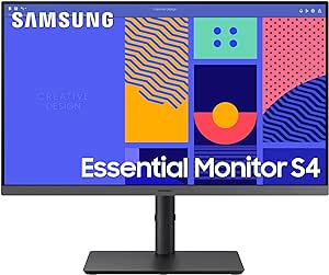 Amazon.com: SAMSUNG 24-Inch S43GC Series Business Essential Computer Monitor, IPS Panel, Height Adjustable Stand, Triple Input, New DisplayPort, 100Hz, AMD FreeSync 