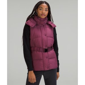 $149 Lululemon 黑色羽絨馬甲補貨 Wunder Puff Waist Vest