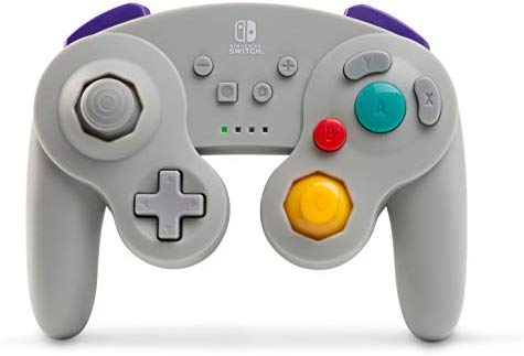 PowerA 大乱斗专用手柄Wireless GameCube Style Controller for Nintendo Switch Grey: Video Games