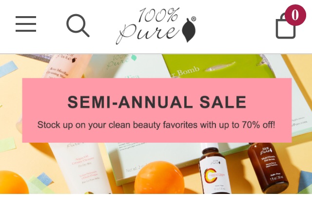 Semi-Annual Sale: Skin Care | 100% PURE
