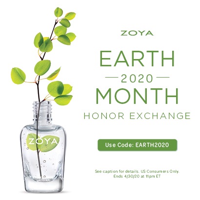指甲油以旧换新，ZOYA每瓶给$5 credit，保护地球环境人人有责！