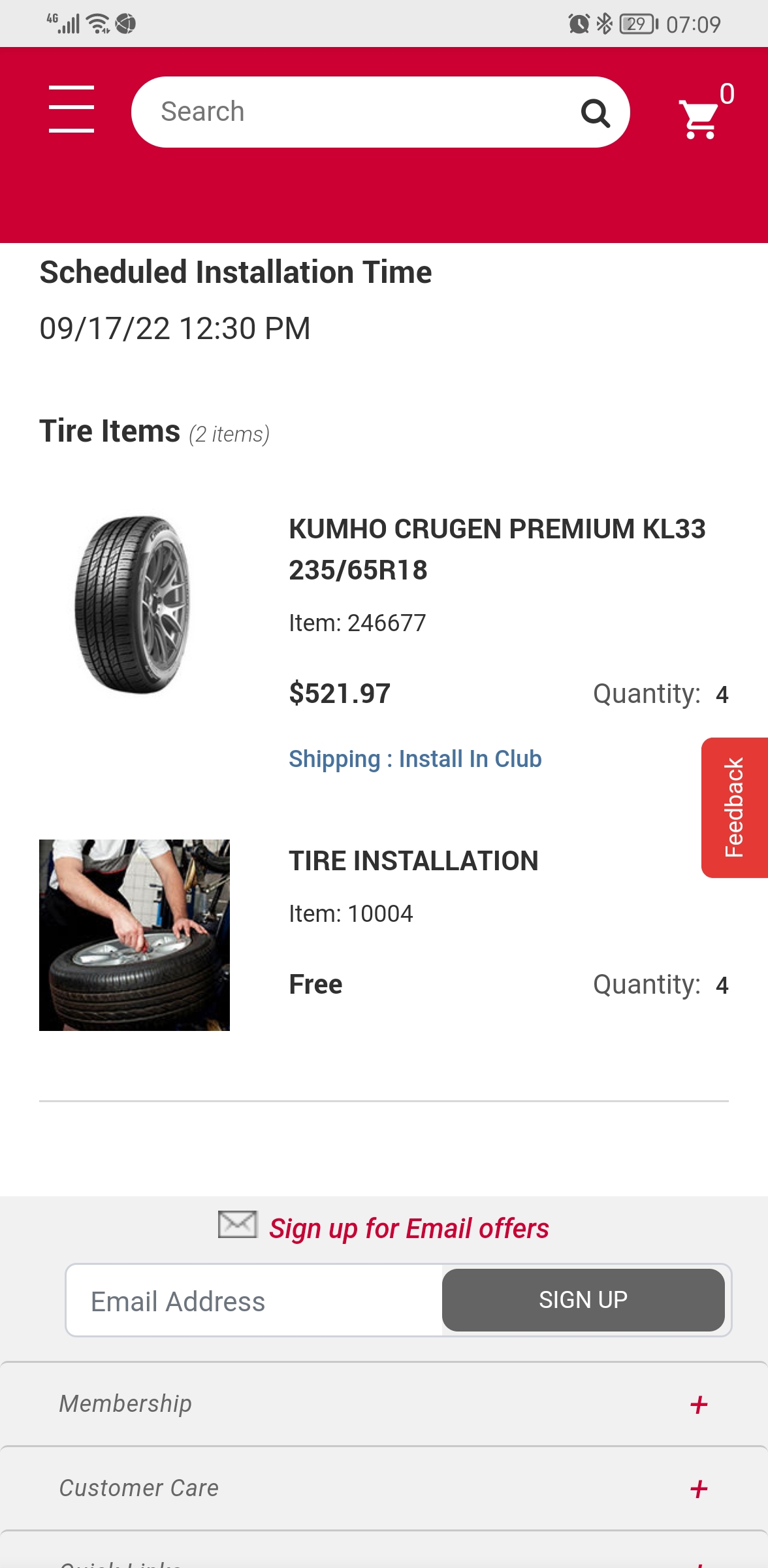 Kumho CRUGEN PREMIUM KL33 | BJ's Tire Center
