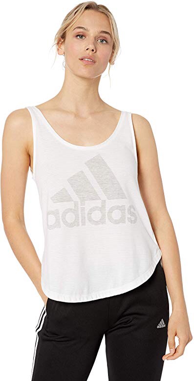 Amazon.com: adidas Women's Id Tank Top, White, Large: Clothing女款运动上衣