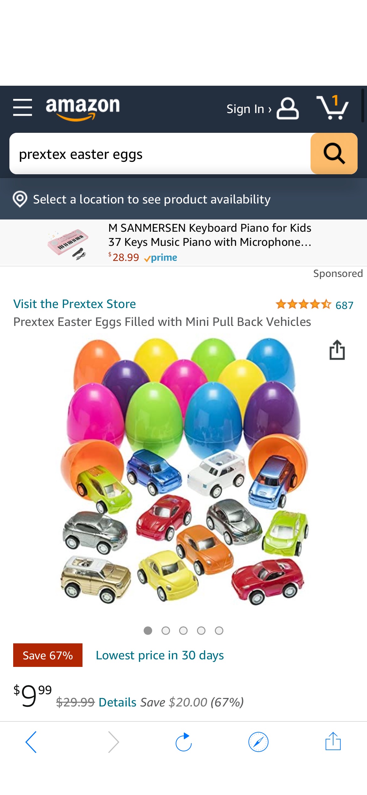 Amazon.com: Prextex Easter Eggs Filled with Mini Pull Back Vehicles : Toys & Games12颗复活节彩蛋汽车玩具