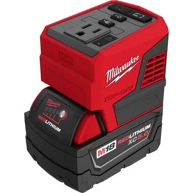 Milwaukee M18 TOP-OFF 175W Power Supply and M18 REDLITHIUM XC5.0 Battery Pack 2846-50 from MILWAUKEE - Acme Tools