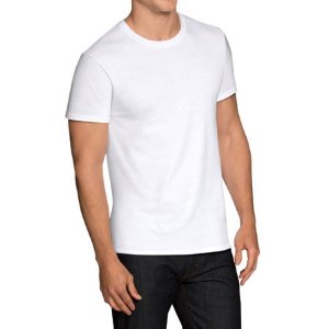Walmart Men's Dual Defense White Crew T-Shirts