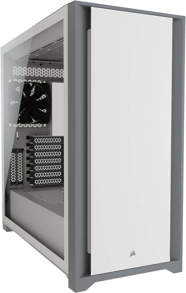 CORSAIR 贼船 5000D机箱 Tempered Glass Mid-Tower ATX PC Case, White黑白可选