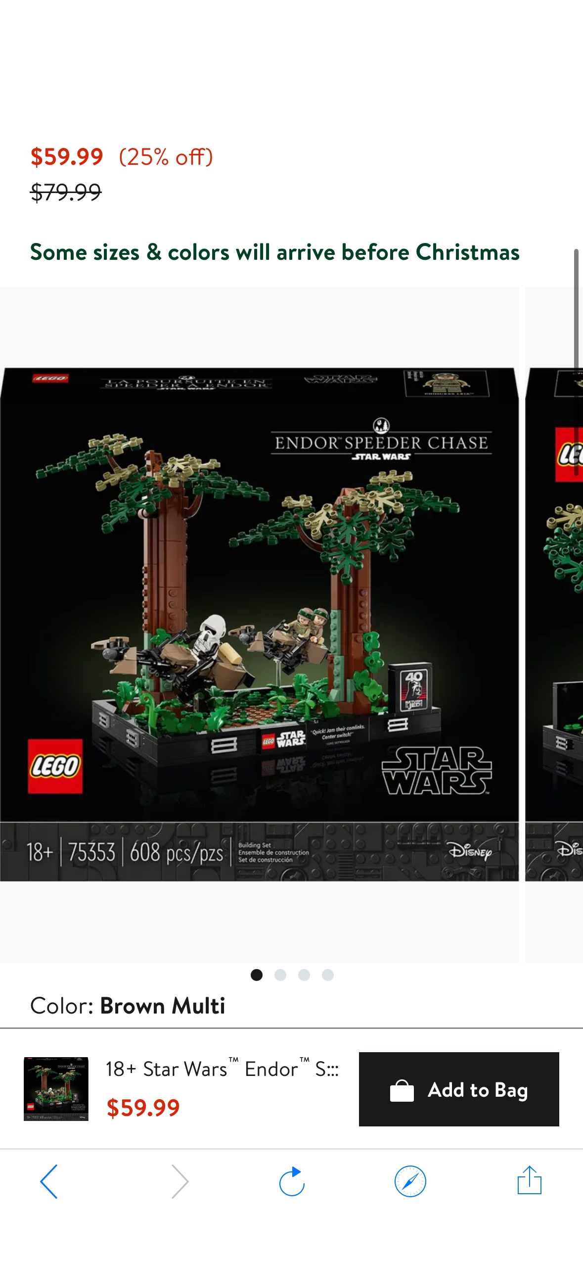 LEGO® 18+ Star Wars™ Endor™ Speeder Chase Diorama - 75353 | Nordstrom