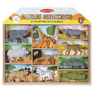 $12.79 Melissa &Doug 野生动物合集大礼盒,含十种造型逼真的野生动物