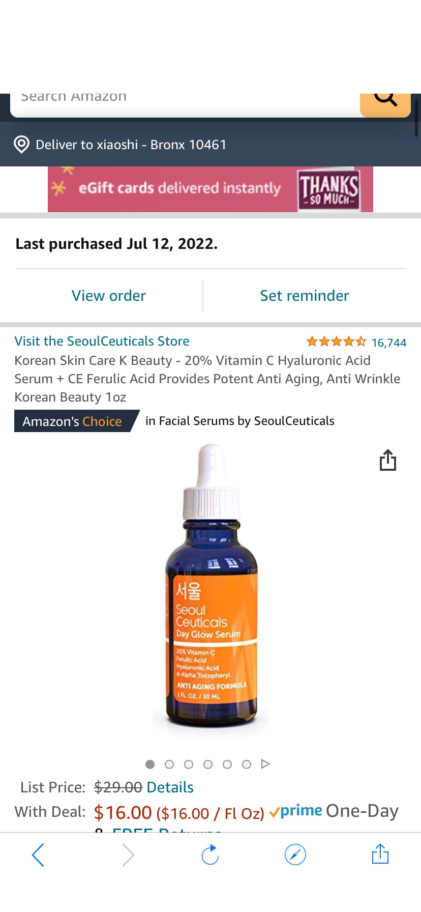 Amazon.com: Korean Skin Care K Beauty - 20% Vitamin C Hyaluronic Acid Serum + CE Ferulic Acid Provides Potent Anti Aging, Anti Wrinkle Korean Beauty 1oz