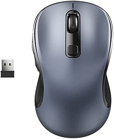 WisFox Wireless Computer Mouse, 2.4G Wireless Ergonomic Mouse