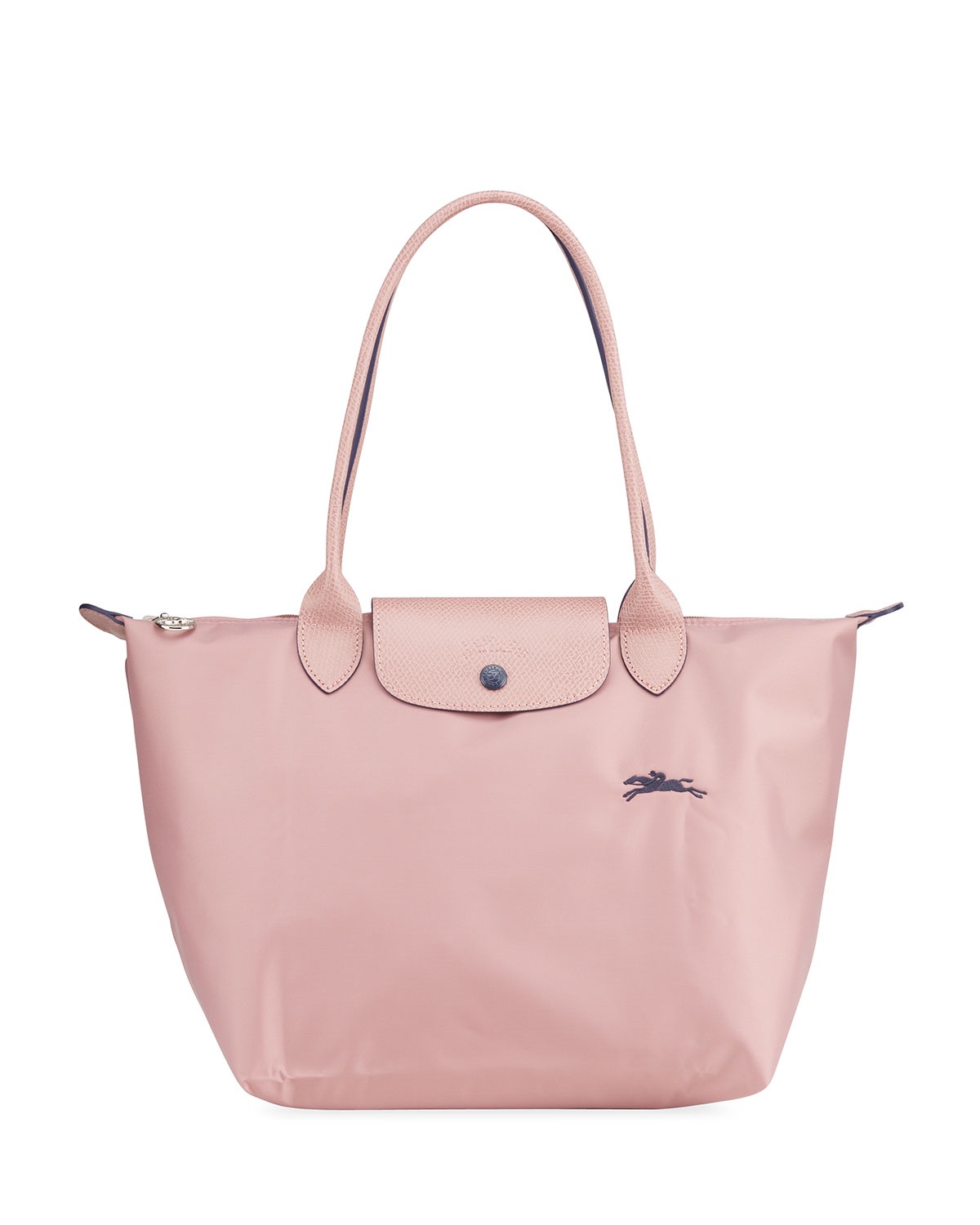 Longchamp超美粉色中号长柄tote包六折
