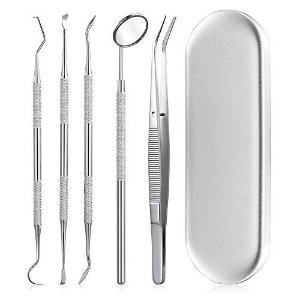 PSISO Dental Tools, 5 Pcs Professional Teeth Cleaning Tools