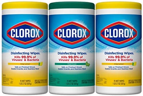 Clorox消毒擦巾Amazon.com: Clorox Disinfecting Wipes Value Pack, 75 Ct Each, Pack of 3 (Package May Vary): Health & Personal Care