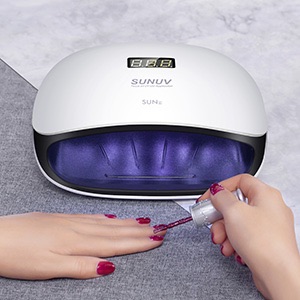 美甲神器 Amazon.com : SUNUV 48W UV LED Light Lamp Nail Dryer for Gel Polish with Auto Sensor Professional Nail Art Tools (Black) : Beauty