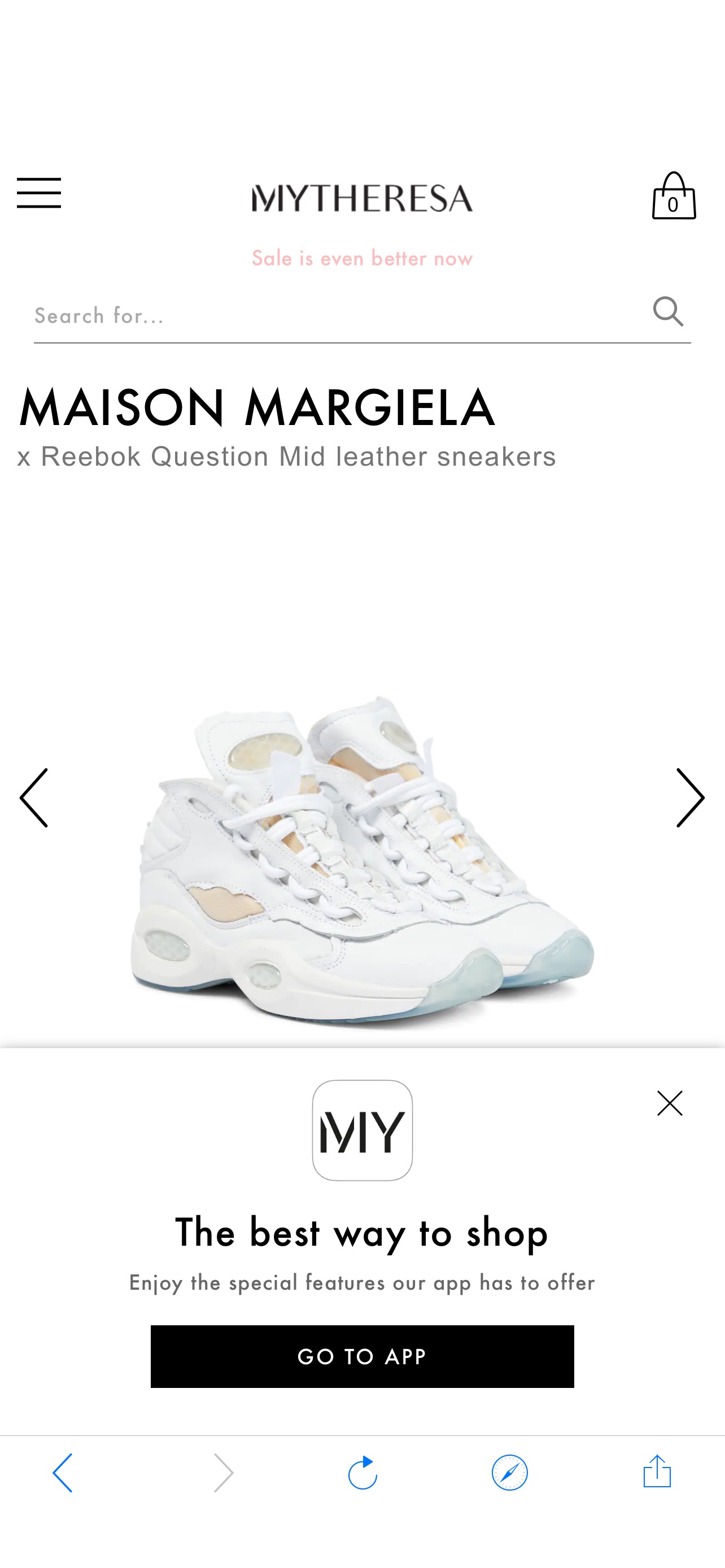 Maison Margiela - x Reebok Question Mid leather sneakers | Mytheresa