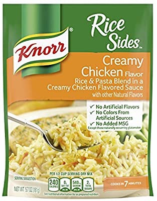Amazon.com : Knorr Rice Sides For A Tasty Rice Side Dish Creamy Chicken No Artificial Flavors 5.7 Oz, Pack of 8 : Grocery & Gourmet Food