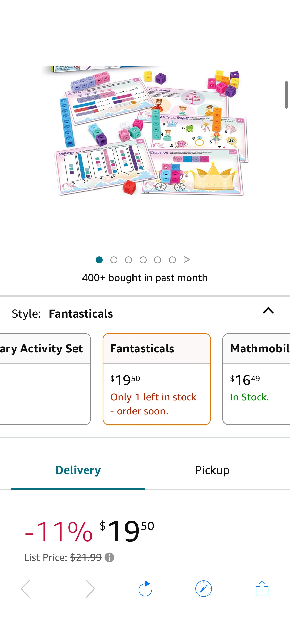 Amazon.com: Learning Resources MathLink Cubes Kindergarten Math Activity Set: Fantasticals! 115 Pieces, Ages 5+ Kindergarten STEM Activities, Math Activity Set and Games for Kids : Everything Else