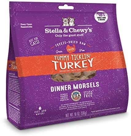 Amazon.com: Stella & Chewy's Freeze-Dried Raw Chick, Chick, Chicken Dinner Morsels Cat Food, 18 oz. Bag : Pet Supplies 火鸡7折