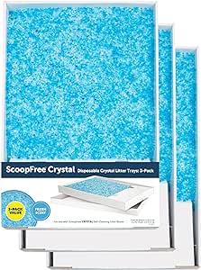 Amazon.com : PetSafe ScoopFree Crystal Litter Tray Refills, Premium Blue Crystals, 3-Pack, Disposable Tray 