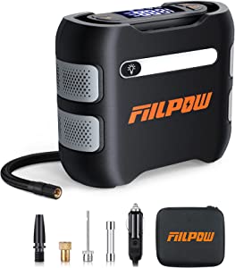 Fiilpow 12V 直流便携式空气压缩机