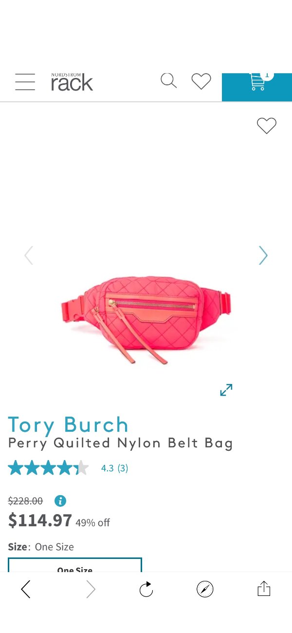 Nordstrom Rack Tory Burch | Perry Quilted Nylon Belt Bag | Nordstrom Rack  超值好货| 北美省钱快报