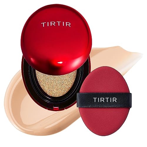 Amazon.com : TIRITR Mask Fit Red Cushion Foundation | Japan's No.1 Choice for Glass skin, Long-Lasting, Lightweight, Buildable Coverage, Semi-Matte, All Skin Types, Korean Cushion Foundation, (0.63 oz