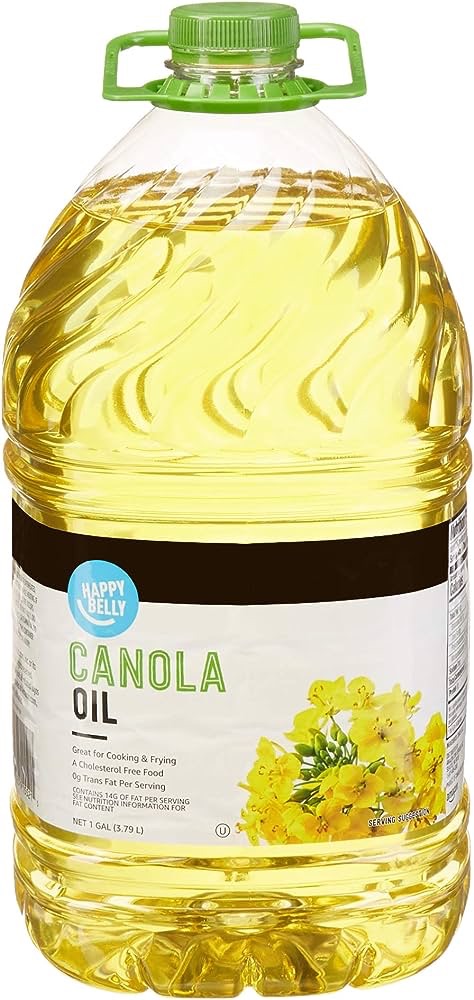 Amazon.com: Amazon Brand - Happy Belly Canola Oil, 1 gallon (128 Fl Oz)