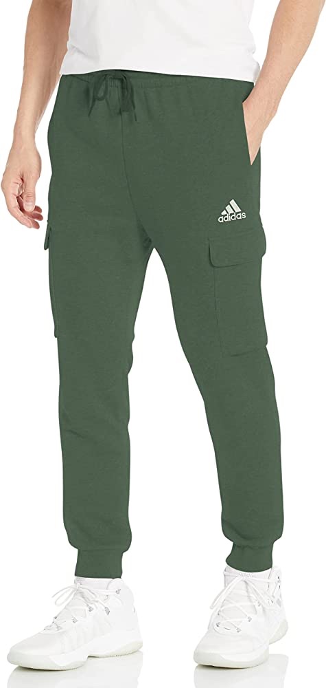 Amazon.com: adidas Men's Essentials Fleece Regular Tapered Cargo Pants, Green Oxide/Linen Green, X-Large : Clothing, Shoes & Jewelry